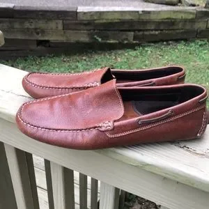 Johnston Murphy Mens Driver size 9.5. Like new! Size 9.5M Johnston & Murphy Brown Leather Slip on Driving  main image 2